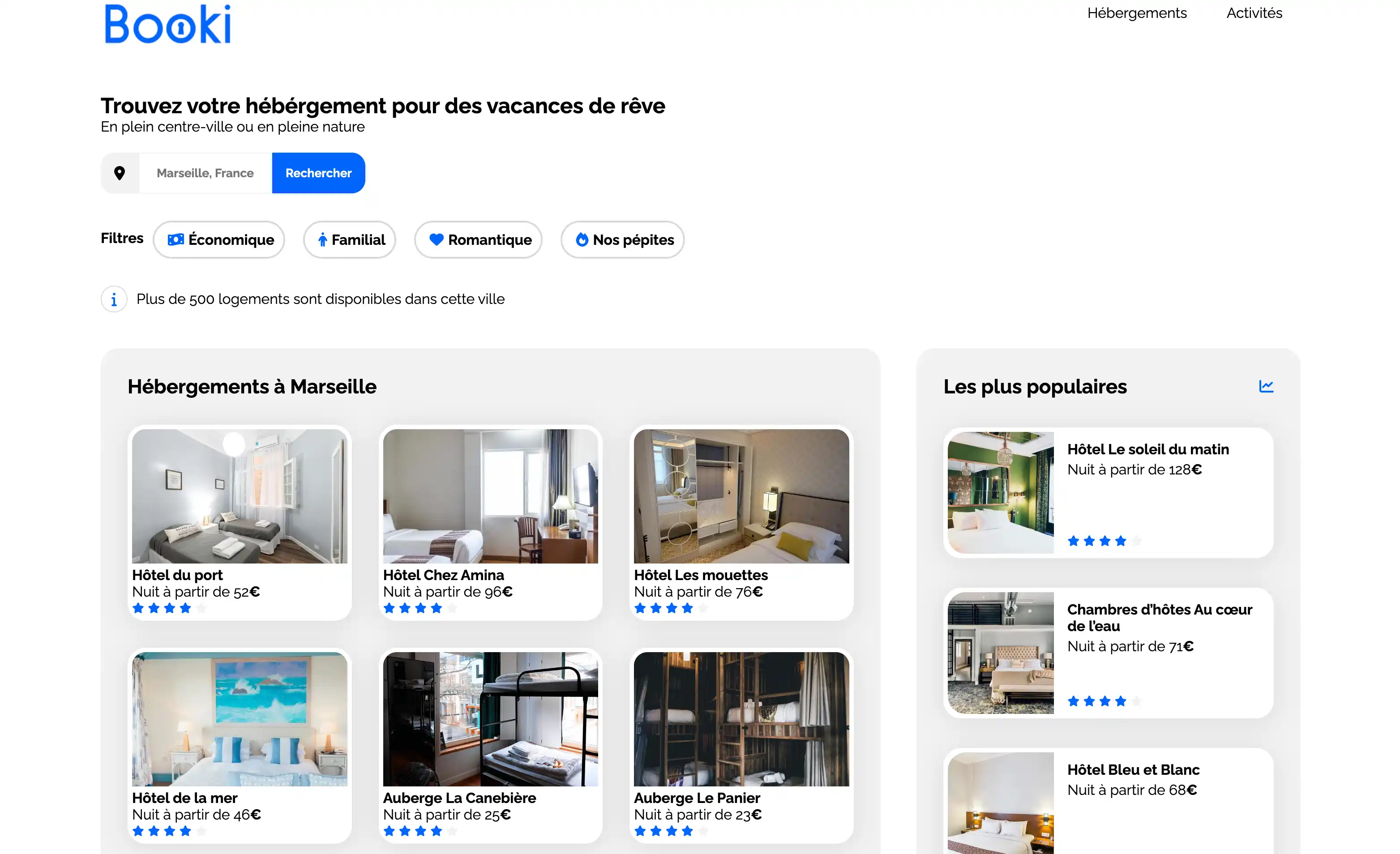 Site vitrine pour une agence de voyage